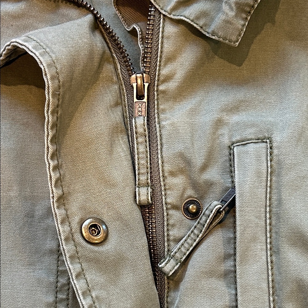 Women’s Madewell Olive Green Utility Jacket Military Style - Picture 4 of 6
